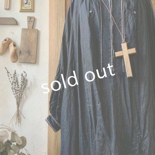 画像8: HALLELUJAH/Robe de Berger 1800s 羊飼いローブ1800年代・charcoal (8)