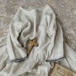 画像5: mifumi／後ろ刺繍のタックとギャザーのワンピース・青耳リネン (5)