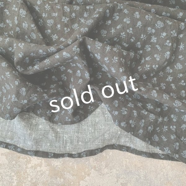 画像5: mifumi／まる襟リリィのワンピース・プチブーケ黒 (5)