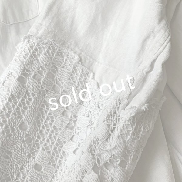 画像10: antiques/1900'年代初期アンティーク品・十字架レースの司祭服 (10)