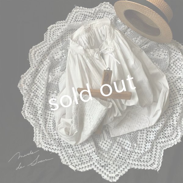 画像2: antiques/1900'年代初期アンティーク品・十字架レースの司祭服 (2)