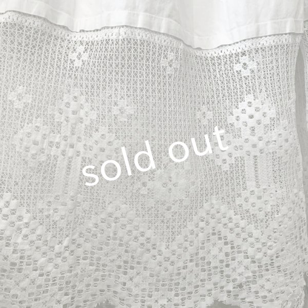 画像8: antiques/1900'年代初期アンティーク品・十字架レースの司祭服 (8)