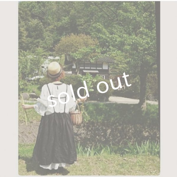 画像7: mifumi／demiとラダーのエプロンドレス・黒 (7)