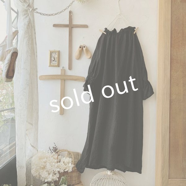 画像3: mifumi／リラのワンピース・黒 (3)