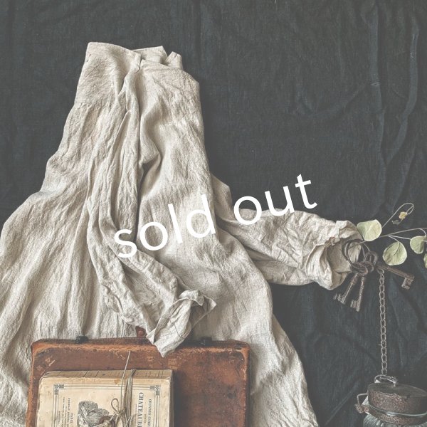 画像8: HALLELUJAH/1930's ローブ・フラックス×オフホワイト (8)