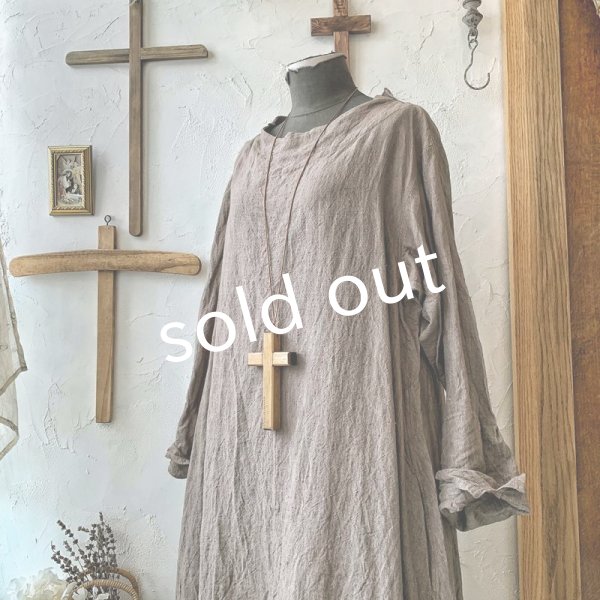 画像5: HALLELUJAH/1930's Robe・brown×flax (5)