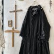 画像11: HALLELUJAH／Robe de Berger 1800s 襟付き羊飼いローブ1800年代・black (11)