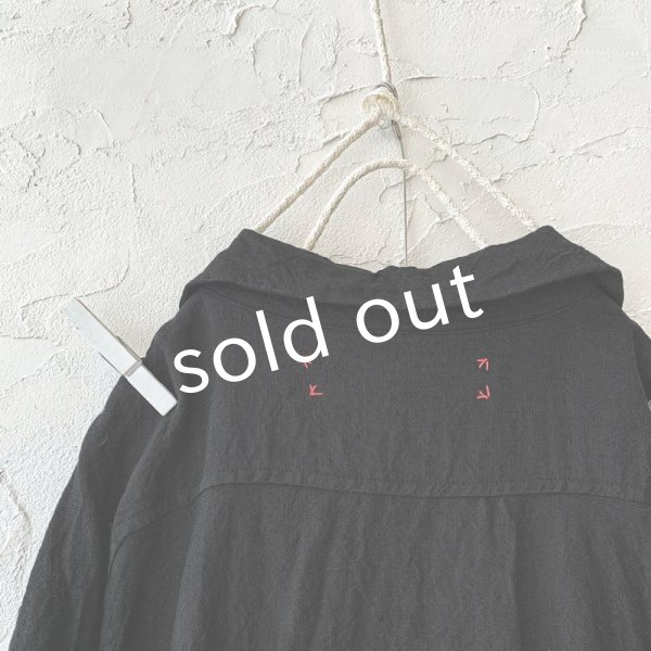 画像12: HALLELUJAH/Robe de Berger 1800s 襟付き羊飼いローブ1800年代・black (12)