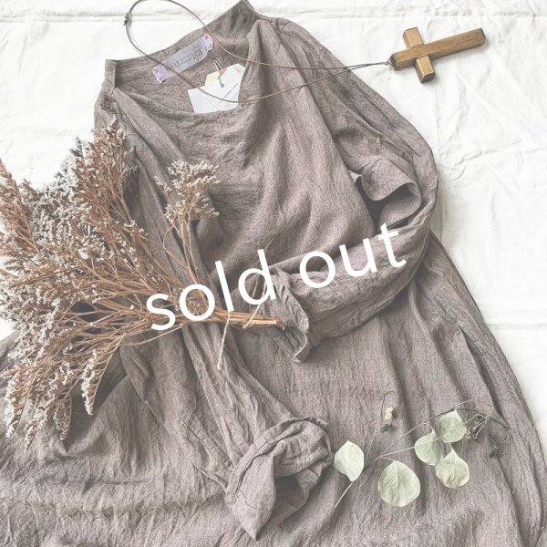 画像2: HALLELUJAH/1930's Robe・brown×flax (2)