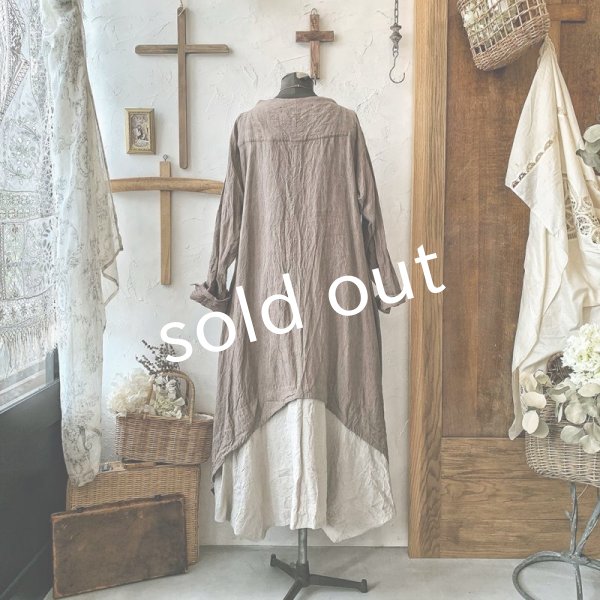 画像9: HALLELUJAH/1930's Robe・brown×flax (9)