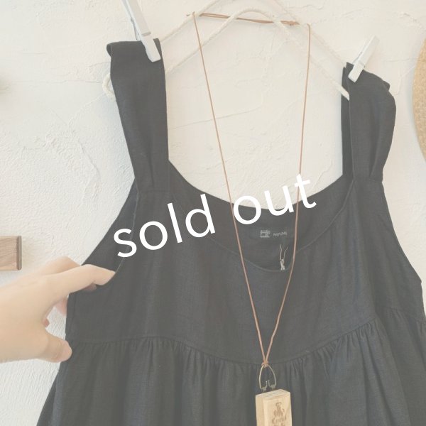 画像3: mifumi／コケットキャミワンピース・黒 (3)