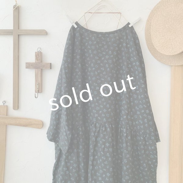 画像7: mifumi／hibinoワンピース・プチブーケ黒 (7)