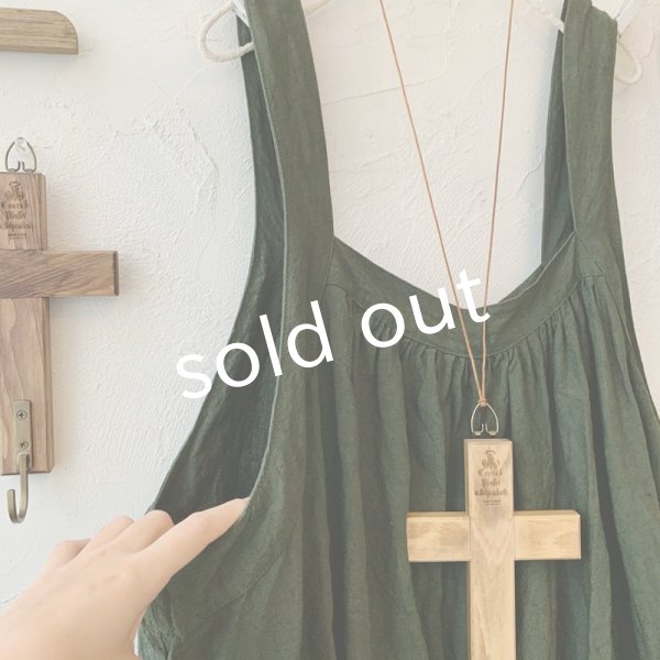 画像3: mifumi/pomサロペット・カーキグリーン (3)