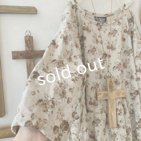 画像3: mifumi/hibinoワンピース・ブラウンブーケ (3)