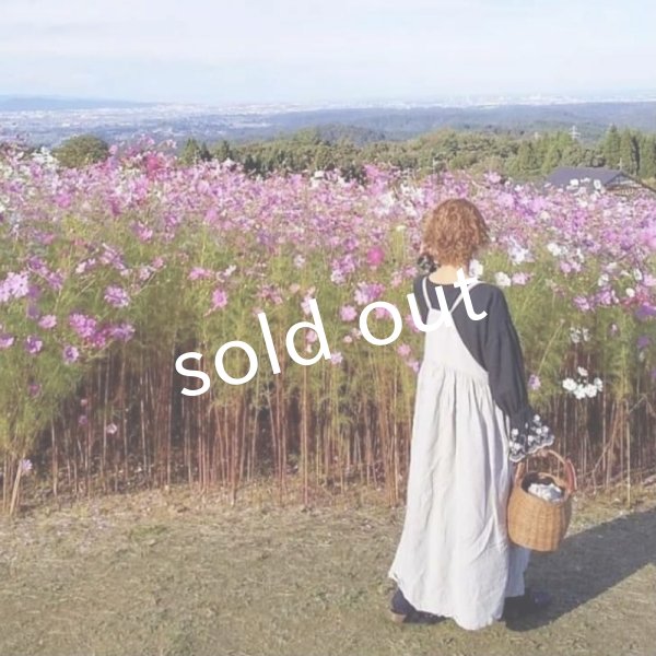 画像10: mifumi／Wトロンのワンピース・ネイビーベル刺繍 (10)