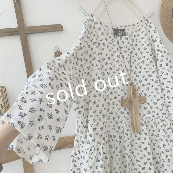 画像3: mifumi／hibinoワンピース・プチブーケ白 (3)