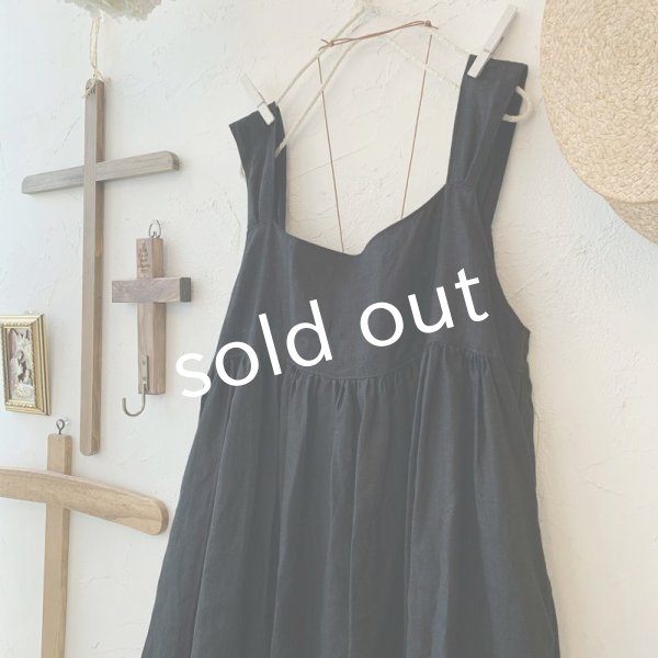 画像6: mifumi／コケットキャミワンピース・黒 (6)