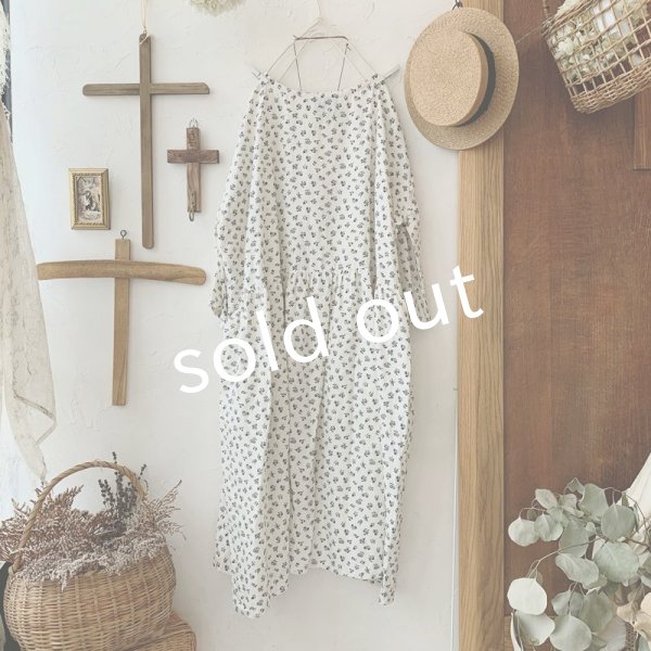 画像6: mifumi／hibinoワンピース・プチブーケ白 (6)