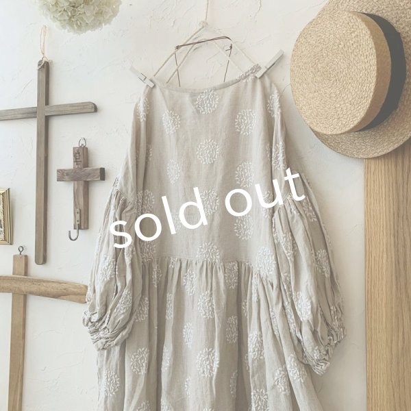 画像5: mifumi/ドロップショルダーボリュームpuffワンピース・森のぼーる (5)