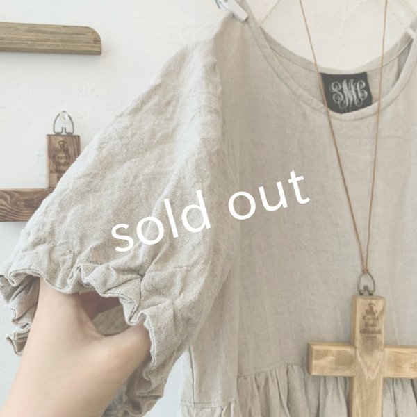 画像4: mifumi/裾りぼんのワンピース・生成り (4)