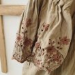 画像4: mifumi／Wトロンのワンピース・カーキに茶花 (4)