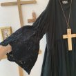 画像3: mifumi／Wトロンのワンピース・黒ベル刺繍 (3)