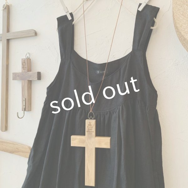 画像2: mifumi／コケットキャミワンピース・黒 (2)