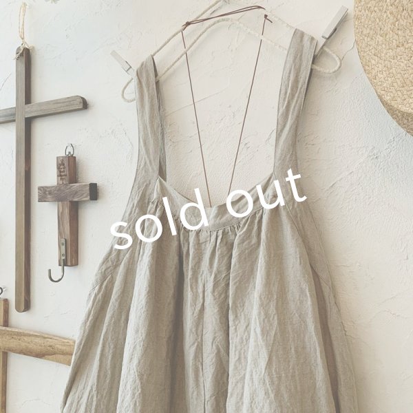 画像4: mifumi/pomサロペット・生成り (4)