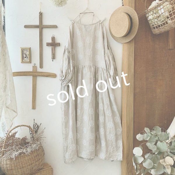 画像6: mifumi/ドロップショルダーボリュームpuffワンピース・森のぼーる (6)