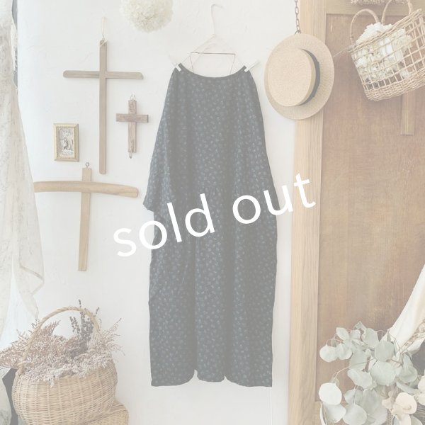 画像6: mifumi／hibinoワンピース・プチブーケ黒 (6)