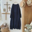 画像6: mifumi／Wトロンのワンピース・ネイビーベル刺繍 (6)