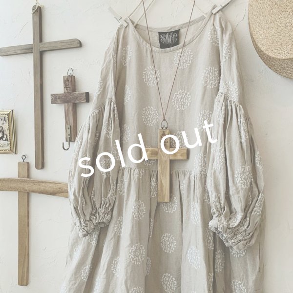 画像2: mifumi/ドロップショルダーボリュームpuffワンピース・森のぼーる (2)