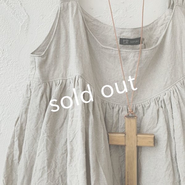 画像3: mifumi／コケットキャミワンピース・生成り (3)