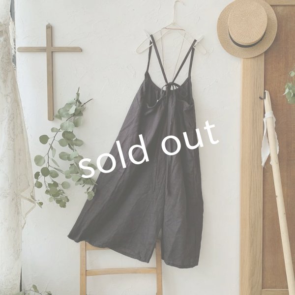 画像4: mifumi／ギャザーとりぼんのサスパンツ・スミクロ (4)