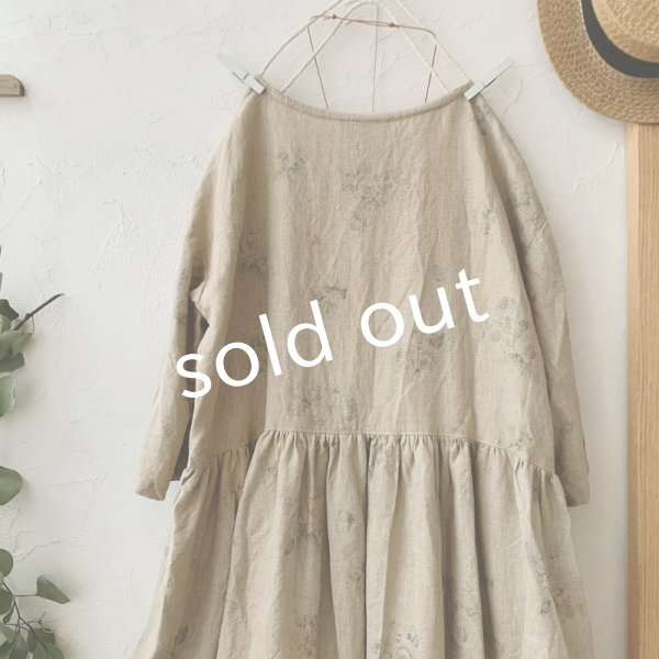 画像7: mifumi/hibinoワンピース・シャビー黒花 (7)