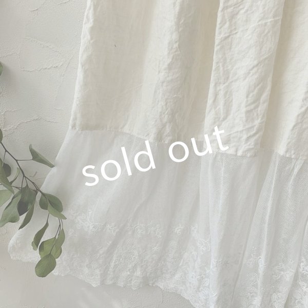 画像3: mifumi/木綿糸のチュールとリネンのぺちぱんつ・B (3)