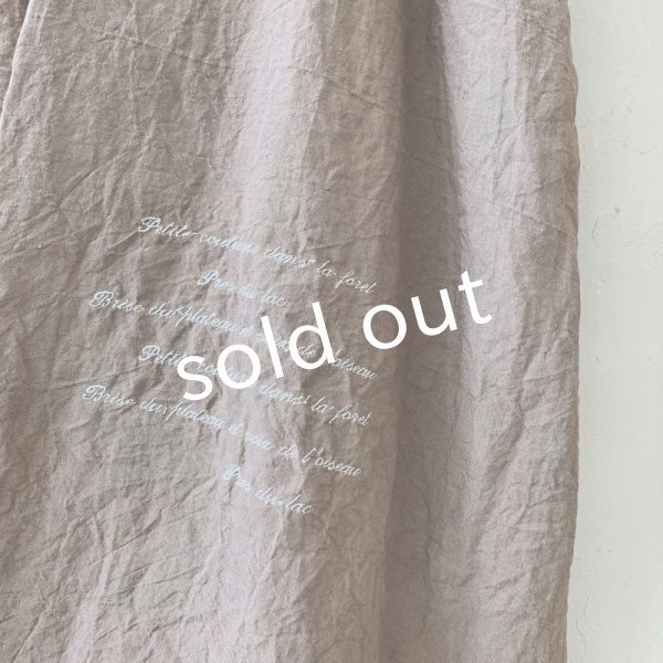 画像5: mifumi/アトリエ刺繍 森のオーバーワンピース・ライラック (5)