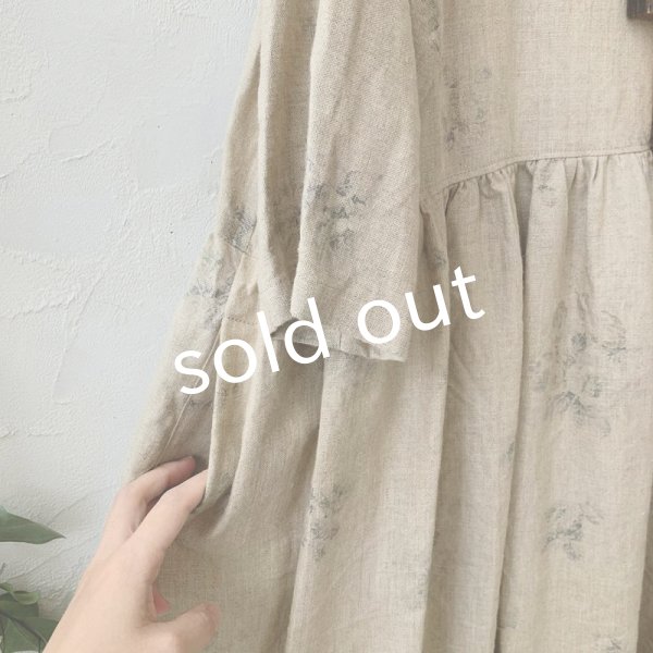 画像5: mifumi/hibinoワンピース・シャビー黒花 (5)