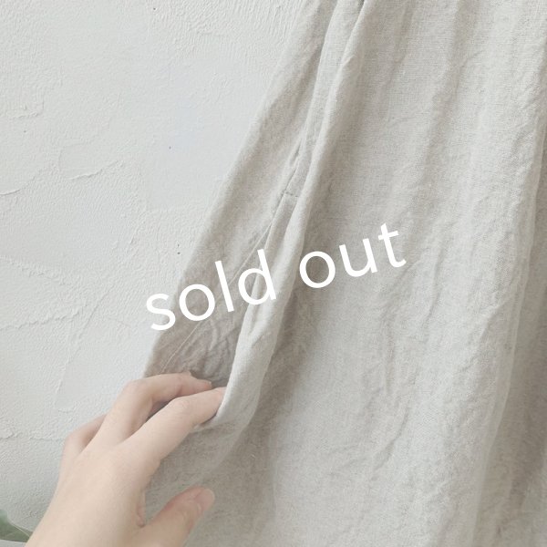 画像3: mifumi／ローラキャミエプロン・生成り (3)