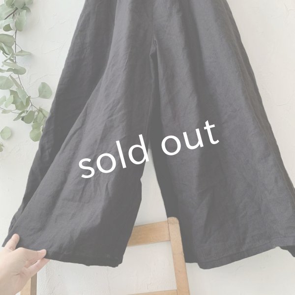 画像3: mifumi／ギャザーとりぼんのサスパンツ・スミクロ (3)