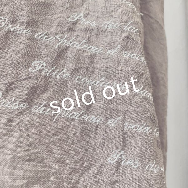 画像4: mifumi/アトリエ刺繍 森のオーバーワンピース・ライラック (4)