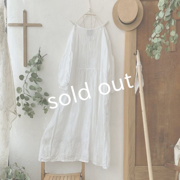 画像7: mifumi／ドロップショルダーボリュームpuffワンピース・森のぼーるオフ (7)