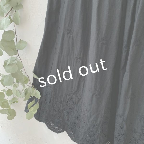 画像5: mifumi／ティアードぺちスカート・黒ベルレース (5)