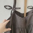 画像5: mifumi／ふたつりぼんのエプロンワンピース・こげ茶 (5)