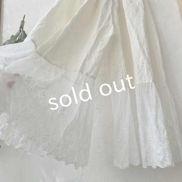 画像2: mifumi／木綿糸のチュールとリネンのぺちぱんつ・A (2)