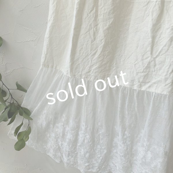 画像3: mifumi／木綿糸のチュールとリネンのぺちぱんつ・C (3)