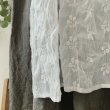 画像5: mifumi／わたぐもオーガンジー はなれ衿のサラワンピース・濃灰 (5)