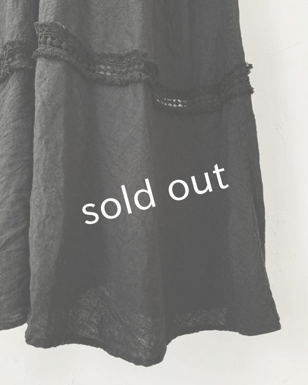 画像4: HALLELUJAH/1940's レースローブ・ブラック (4)