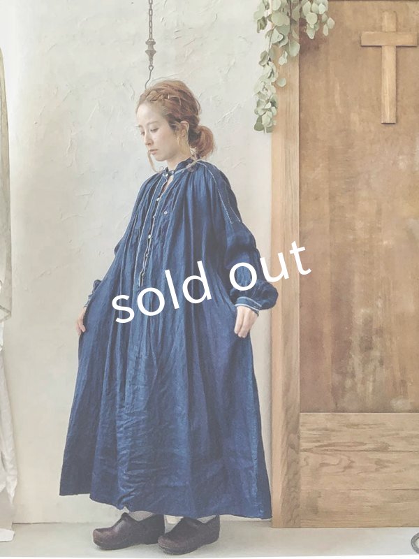 画像10: HALLELUJAH／1800's 羊飼いのローブ ハンドステッチ・インディゴ (10)