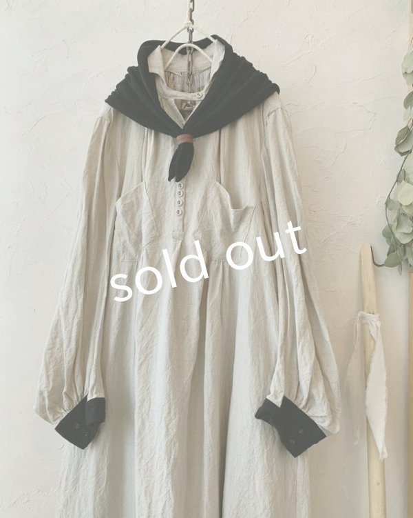 画像2: HALLELUJAH／ノマドドレス バイカラー・フラックス (2)